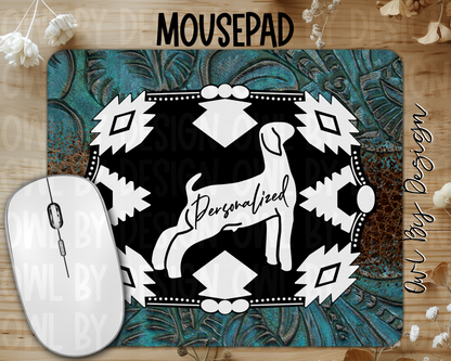 Show Livestock Buckle Western Mousepad