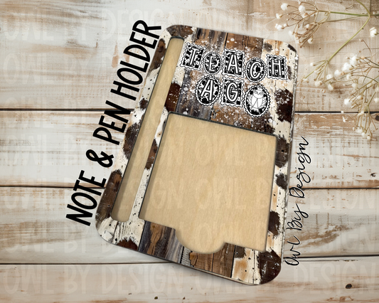 Teach Ag Note & Pen Holder