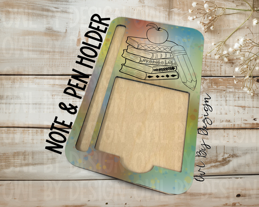 Teacher Necessities Note & Pen Holder