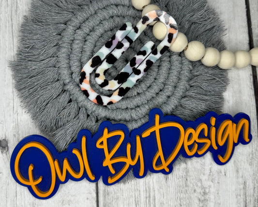 Pastel Leopard Paperclip Bookmark