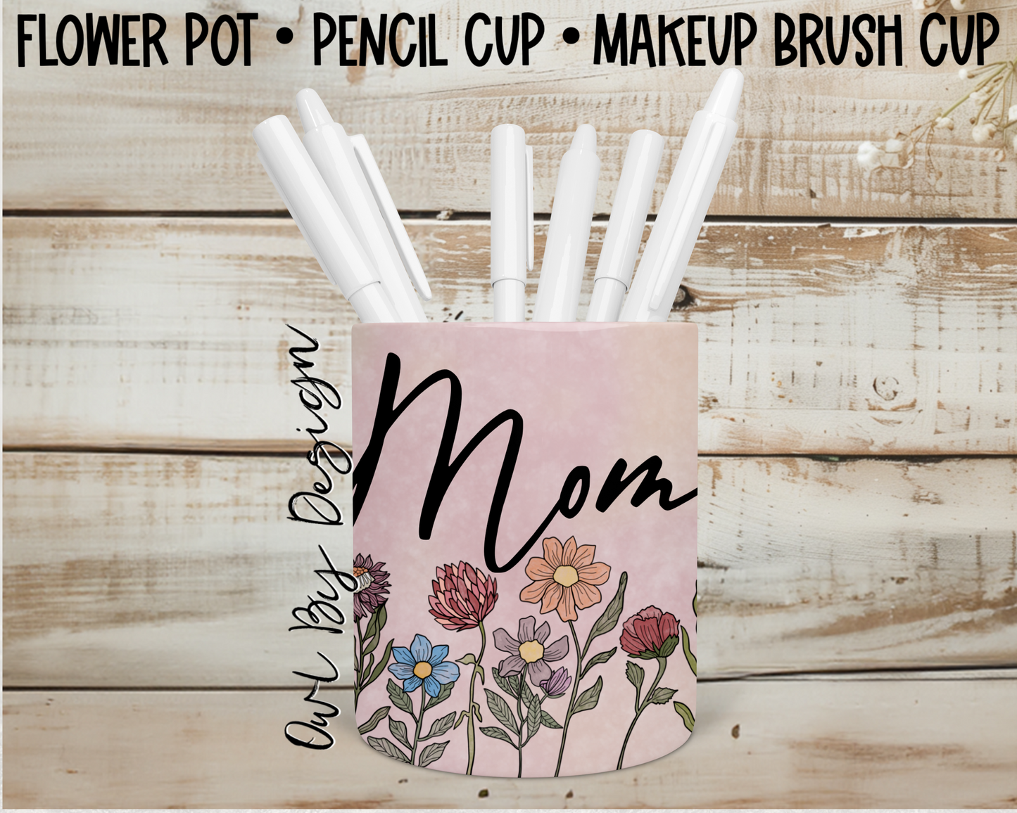 Mother's Day Bundle - Custom Jewelry Box and Makeup Brush Cup