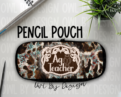 Ag Teacher Western Buckle Pencil Pouch