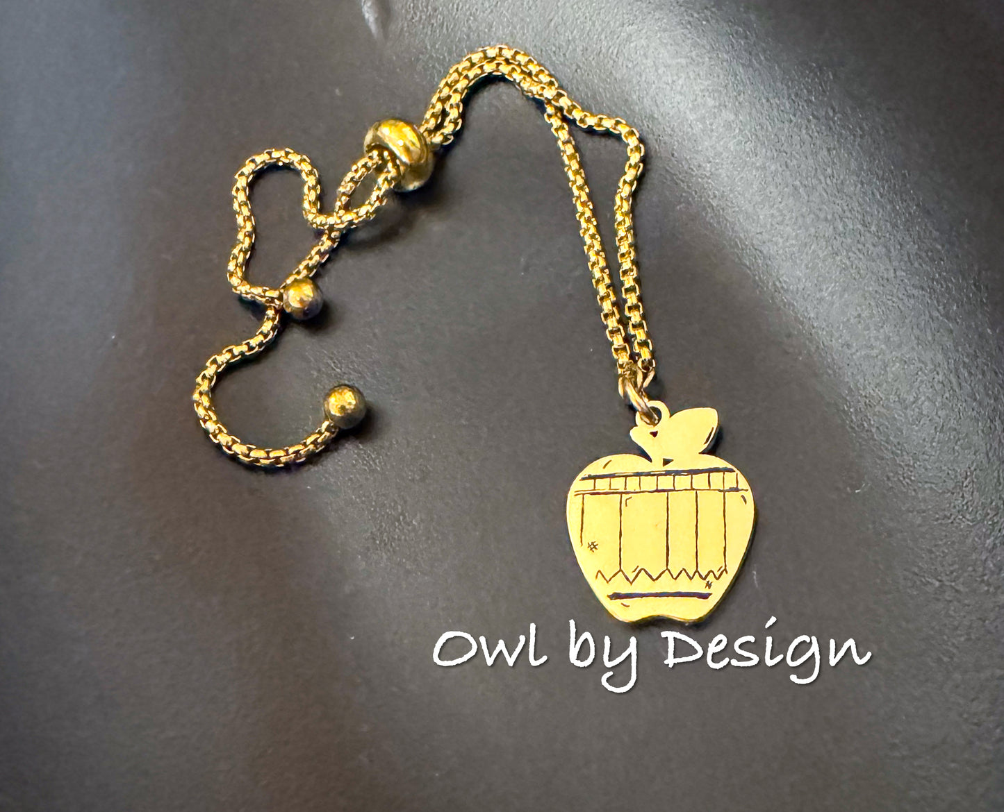 Pencil Apple Adjustable Bracelet