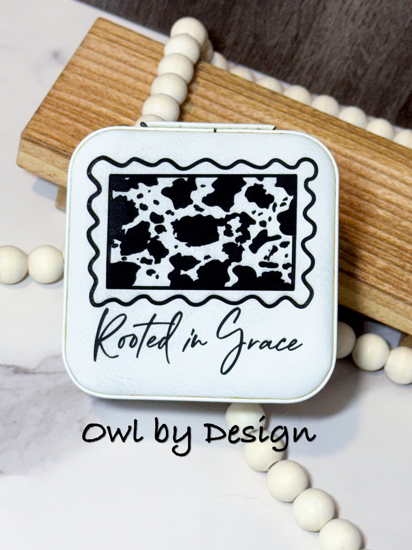 Rooted in Grace Jewelry Box - White