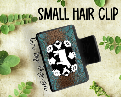 Show Livestock Buckle Western Hair Clips