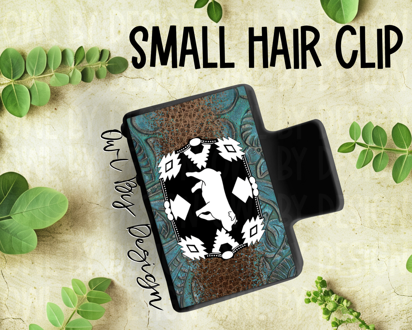 Show Livestock Buckle Western Hair Clips