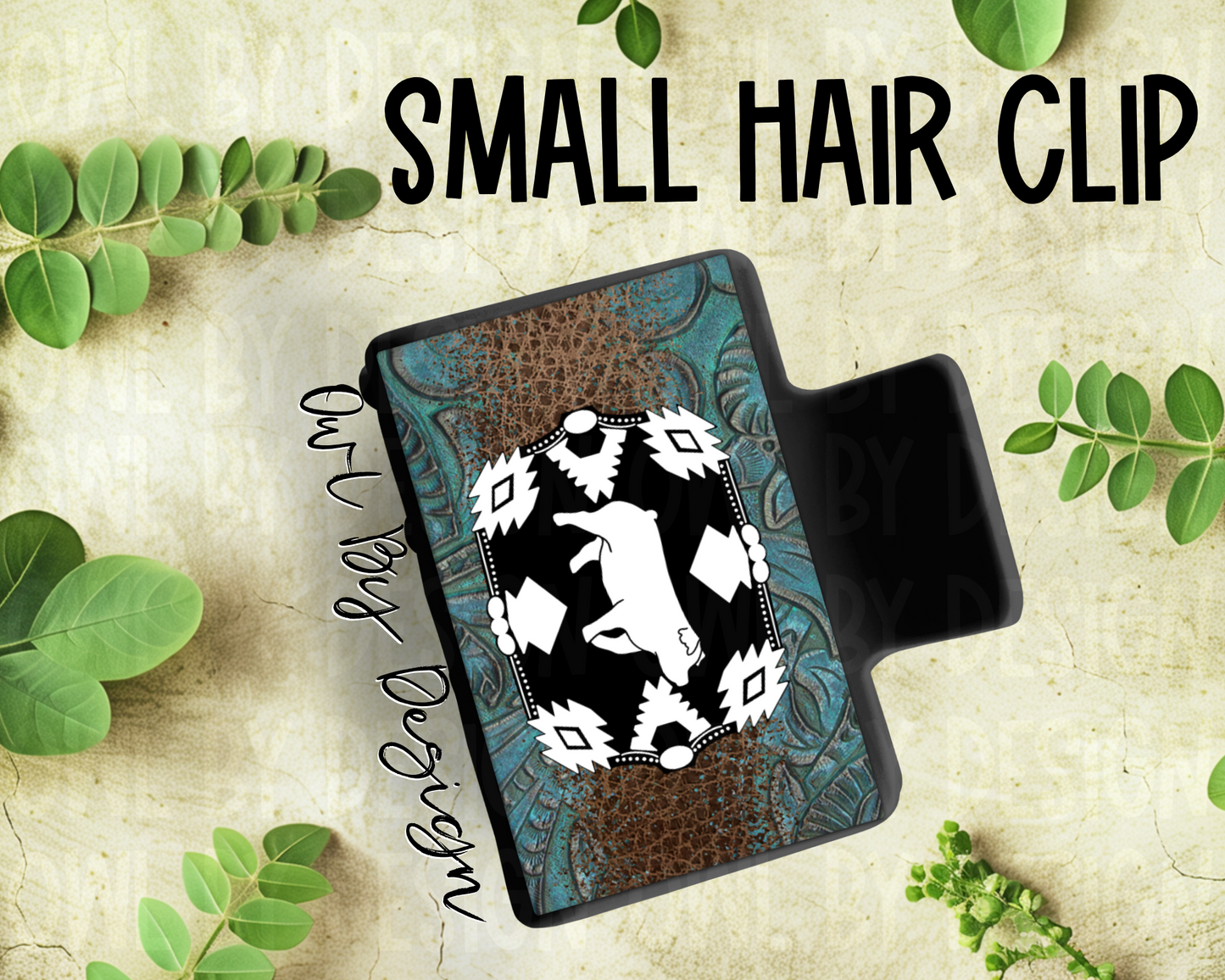 Show Livestock Buckle Western Hair Clips