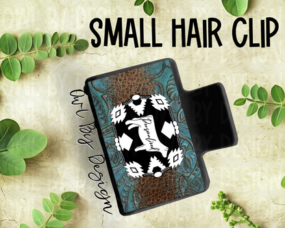 Show Livestock Buckle Western Hair Clips