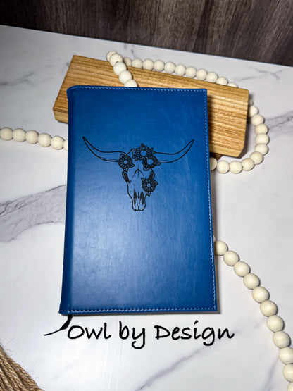 Sunflower Bull Skull Journal