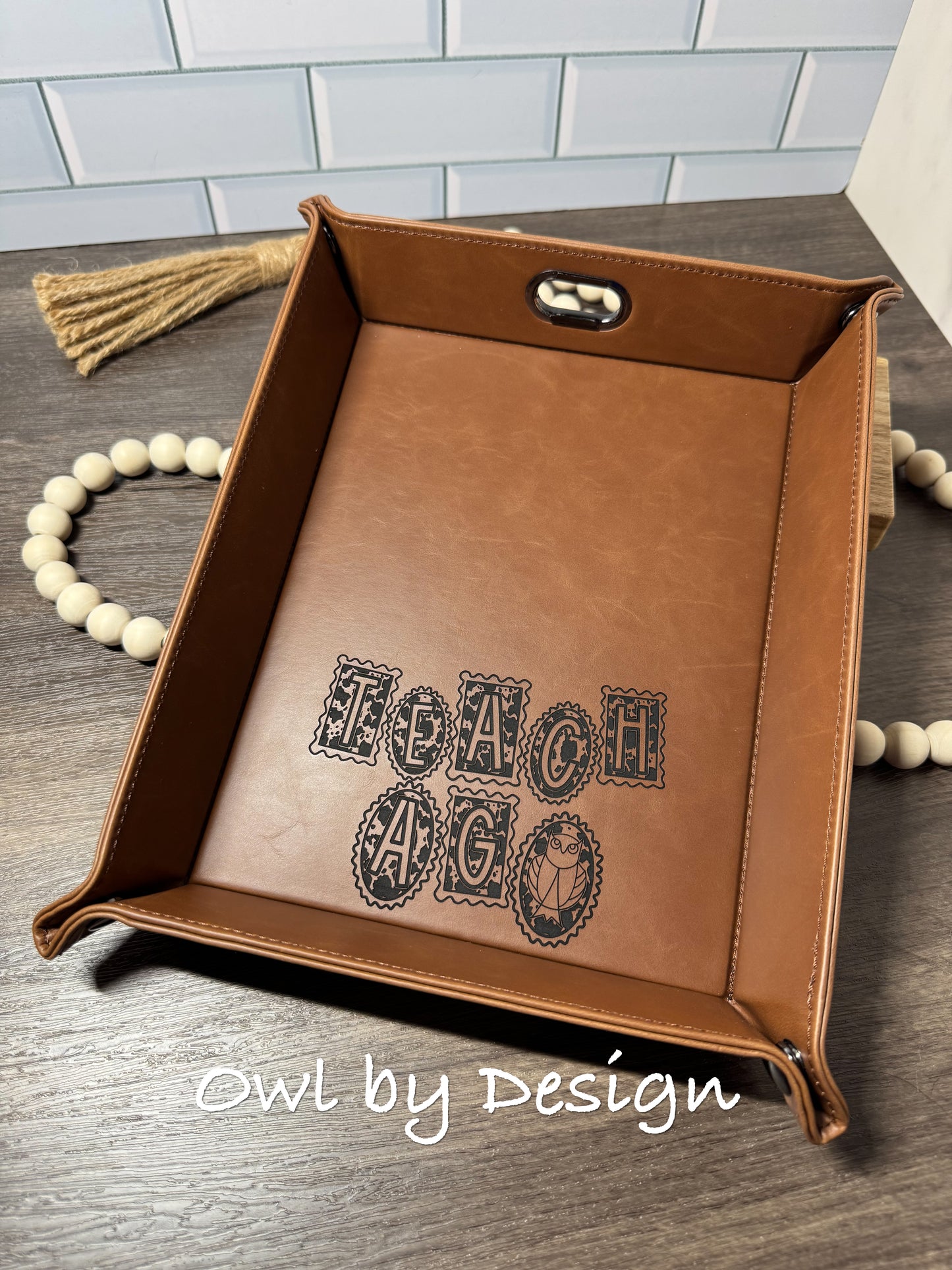 Teach Ag Catch All Tray - Heritage Leather Line