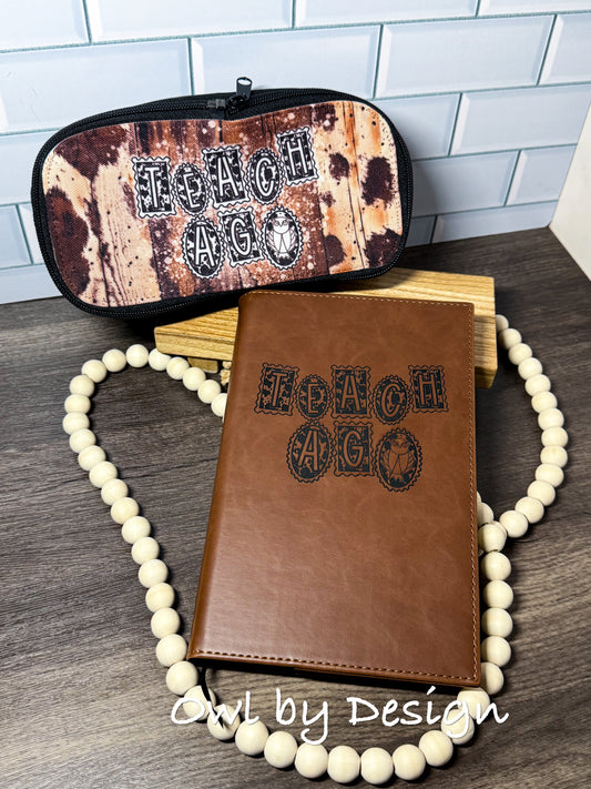 Teach Ag Journaling Bundle - Refillable Journal and Pencil Pouch