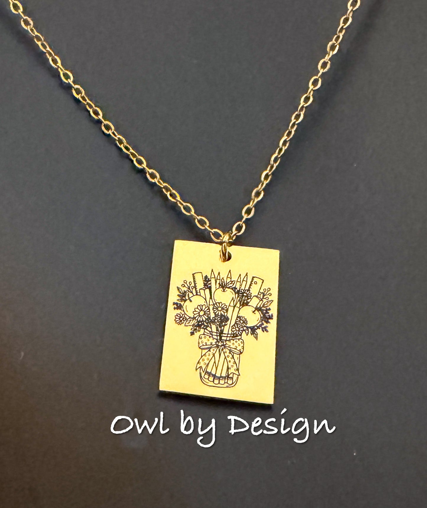 Teacher Bouquet Necklace