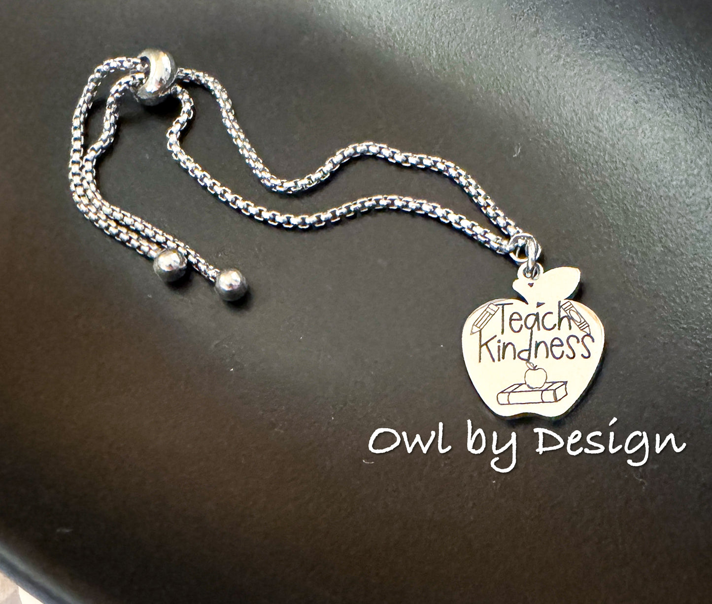 Teach Kindness Apple Bracelet