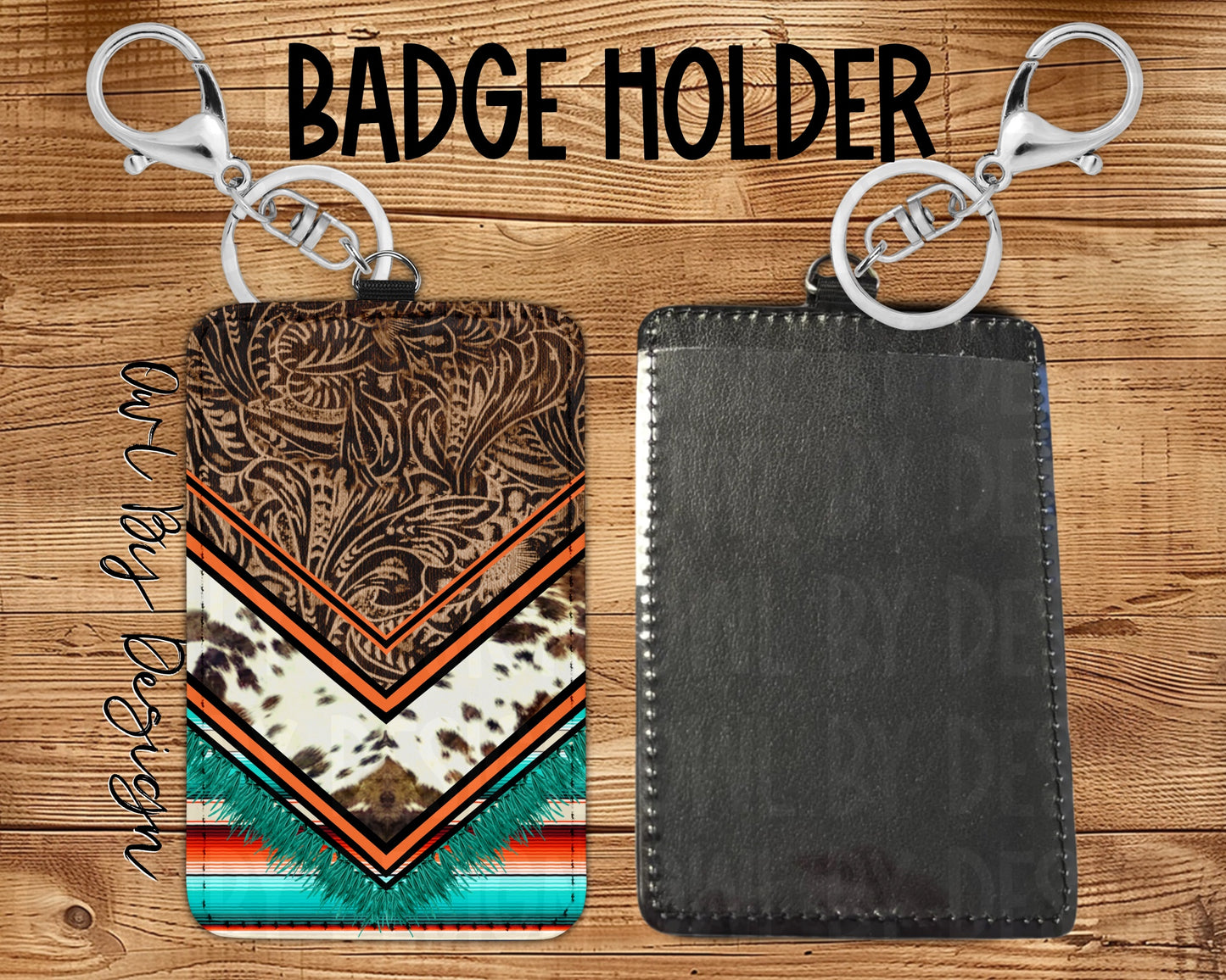 Western Style Card Holder Keychain/Lanyard