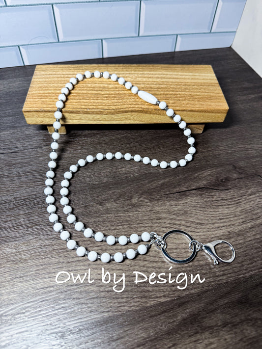 Frost Beaded Lanyard